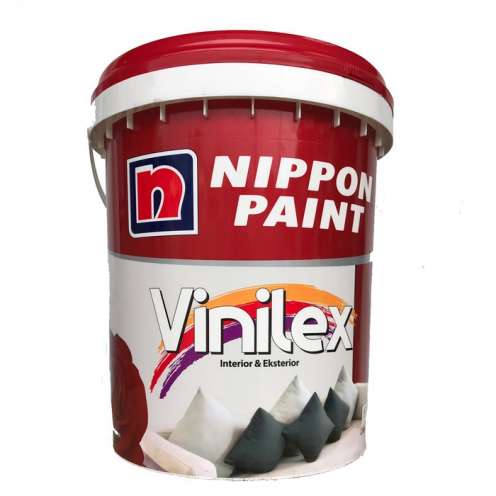 Nippon Paint Vinilex Cat Dinding Interior Hitam Pail Mitraruma